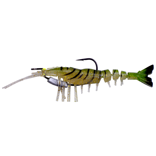 Chief Angler Shrimp Lures Soft Fishing bait Live Chemmeen Size 13.5cm  Weight 14.4g